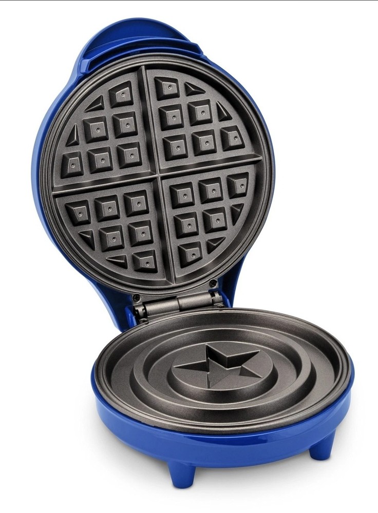 Marvel Captain America Waffle Maker Blue NEW