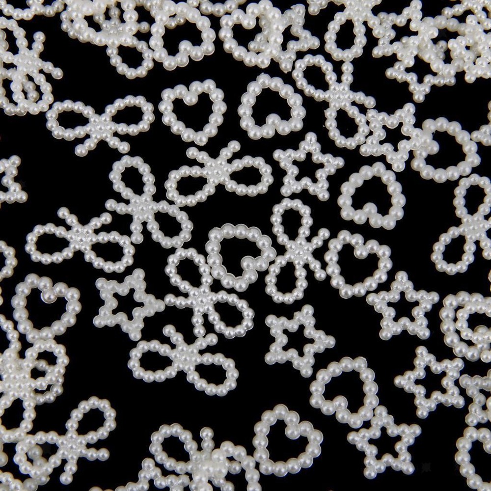 150 Assorted Shaped Pearls Cabochon Embellishments Making