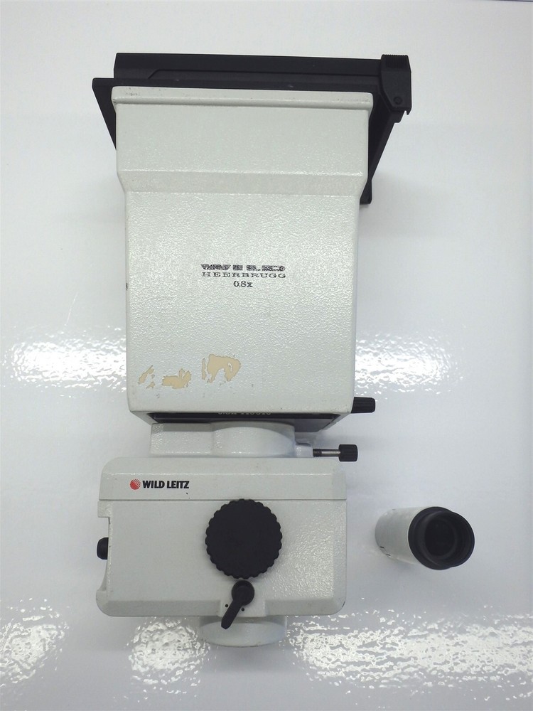 Wild Heerbrugg 0.8x Polaroid Microscope Camera w/ Wild Viewfinder MPS52