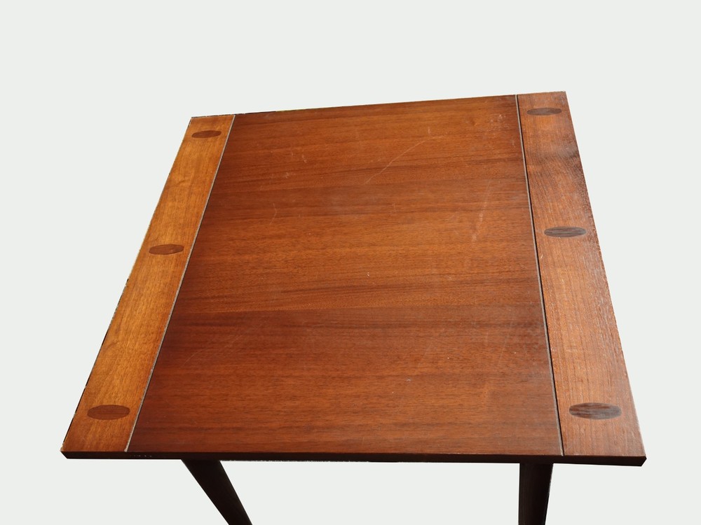 Vintage Mid Century Modern Brown End Table