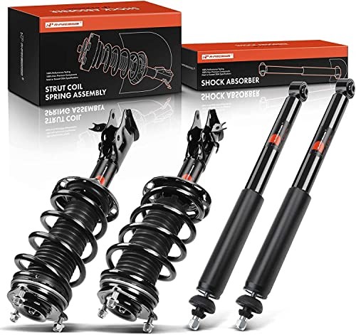 Set (4) Front and Rear Complete Shock Absorber Strut & Coil Spring Assembly