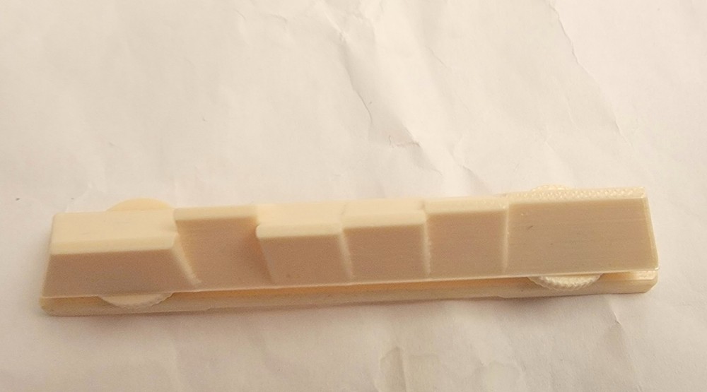 NEW REPRO Guyatone Cream Plastic Compensated Bridge, Plate & Adjusting Wheels!