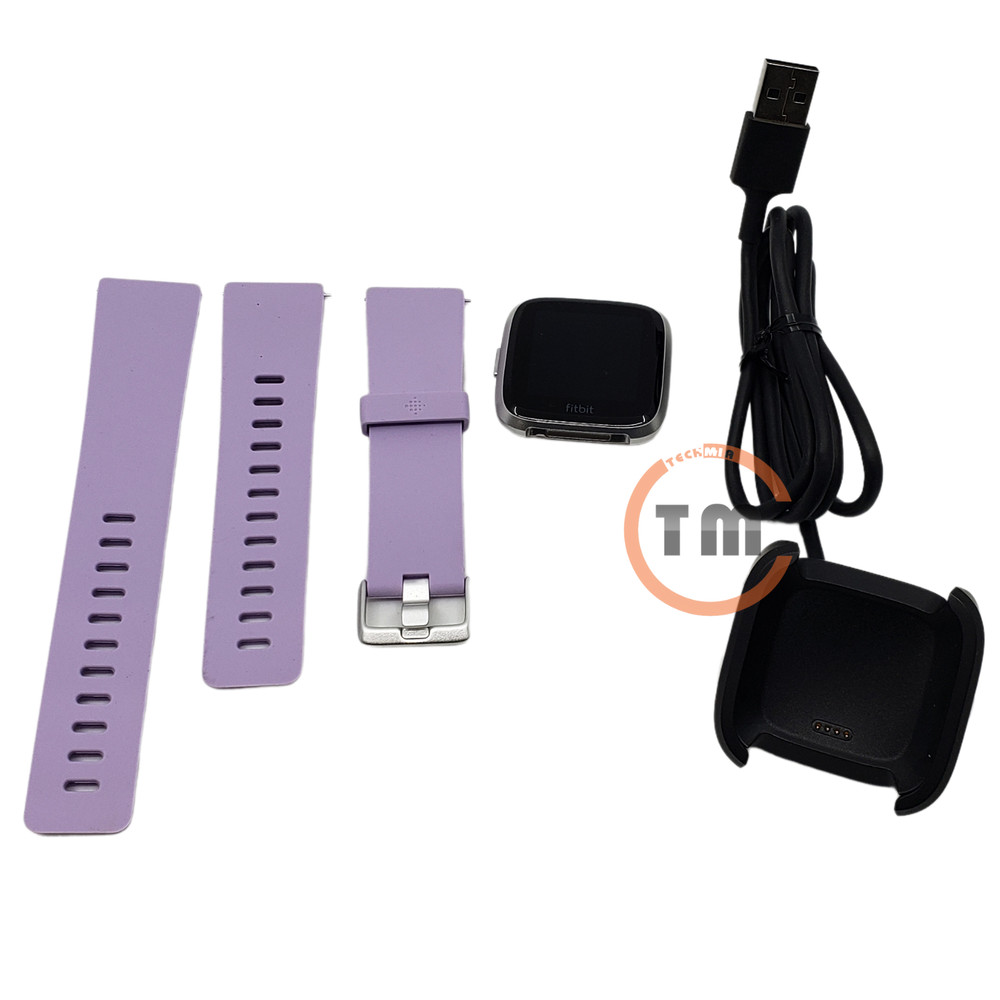 Fitbit Versa Lite Edition Smartwatch With Small Large Band Lilac B415SRLV