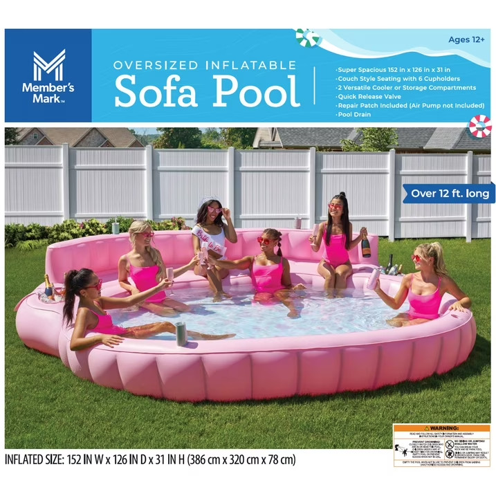 OVERSIZED INFLATABLE SOFA Pink
