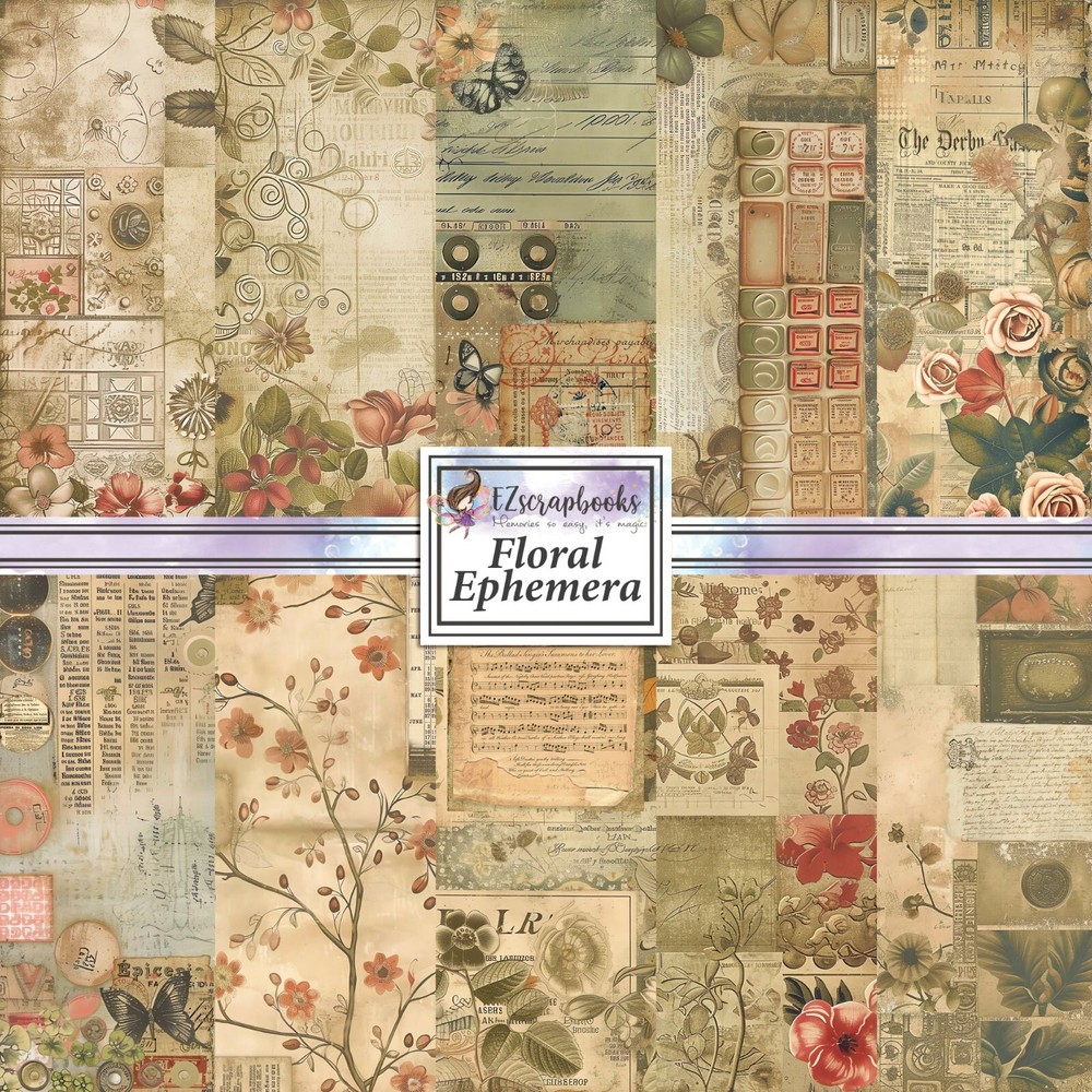 FLORAL EPHEMERA - Paper Pack