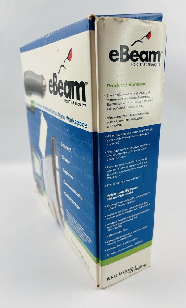 1999 eBeam Electronics Imaging Whiteboard Digital WorkSpace Kit