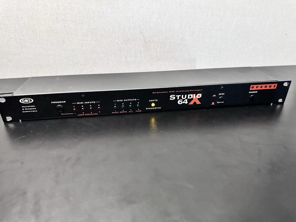 Opcode Systems Studio 3 MIDI Interface & Synchronizer -Working- Vintage Gear