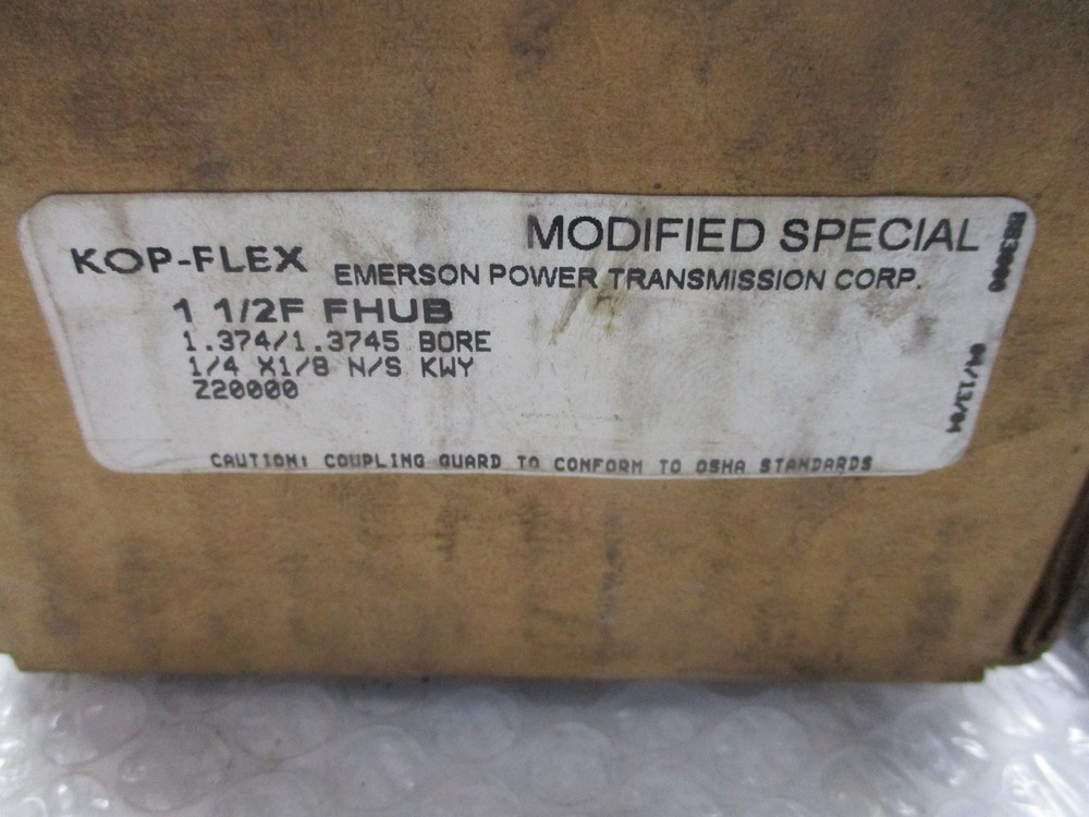 KOP FLEX 1-1/2F FHUB COUPLING NSMP