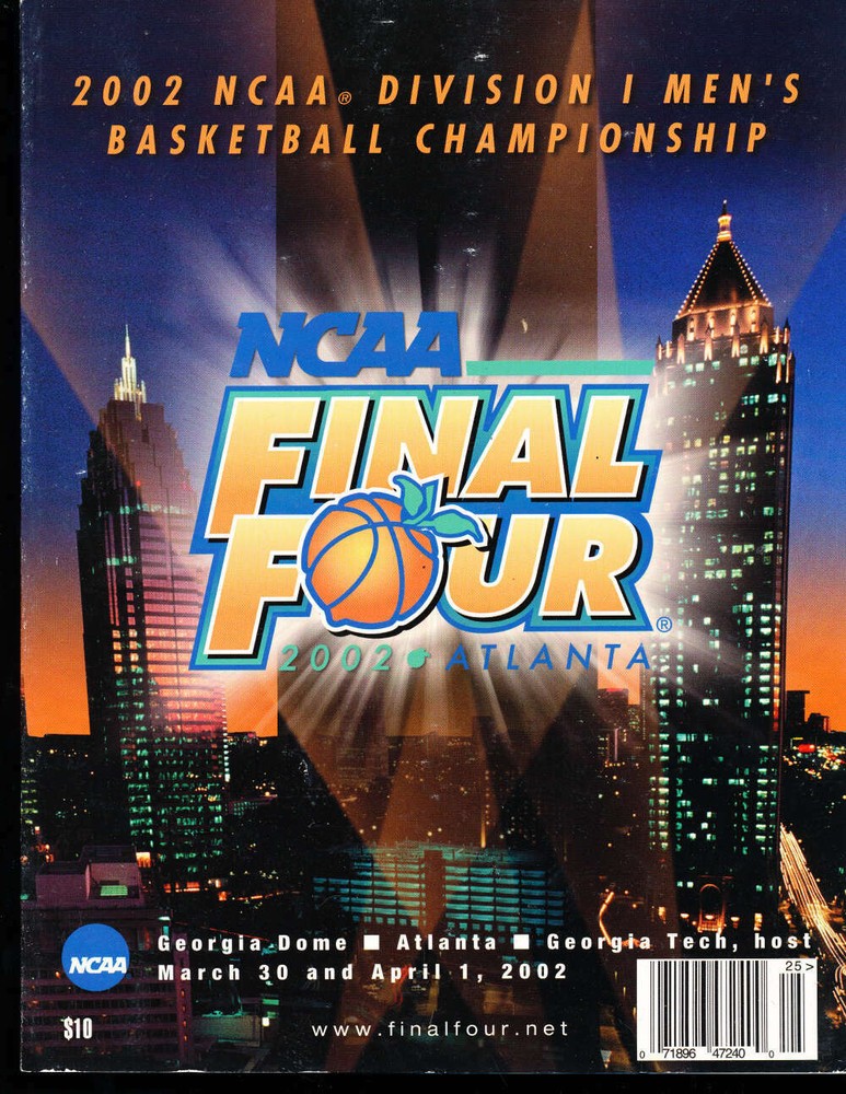 2002 NCAA Basketball Final Four Championship program Kansas bk2
