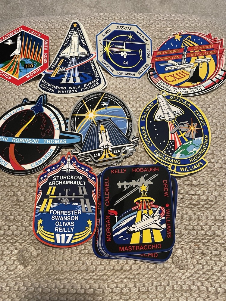 Space Shuttle Patch Decals Selling Individually , See Description To Missions