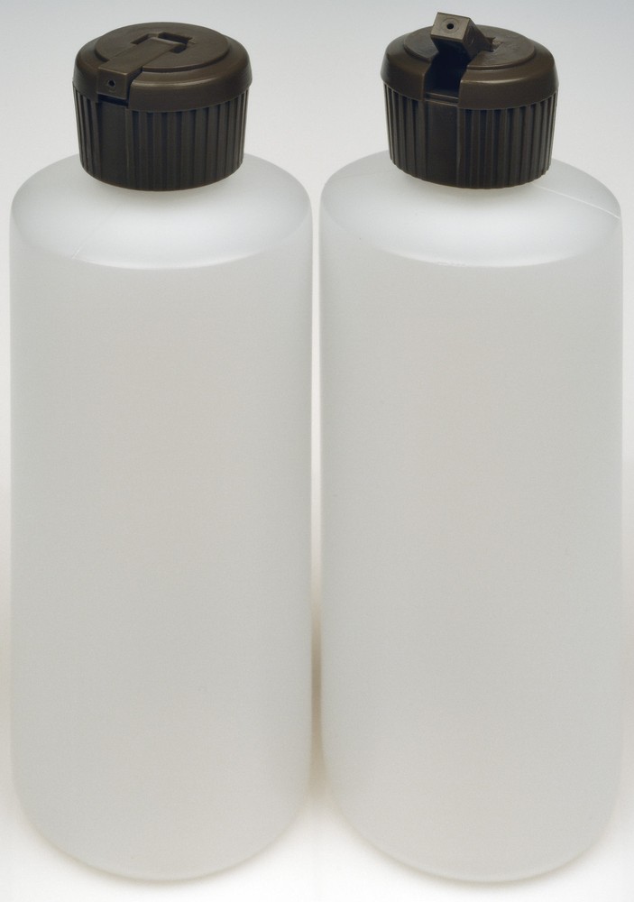 Plastic Bottles w/Applicator Lids, 4-oz., 6-Pack, New
