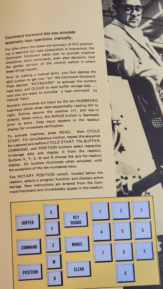 GIDDDINGS & LEWIS NumeriPath 80-M Process Computer Control Sales Brochure 1971