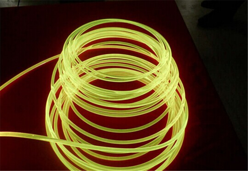 Fibre optic lighting cable side glow 4 mm outside diameter, flexible /ISL4/