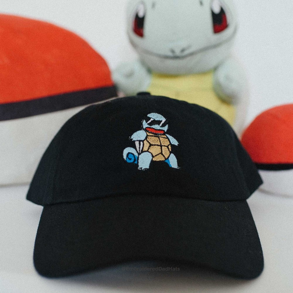 Squirtle Squad Anime Embroidered Cap Dad Hat