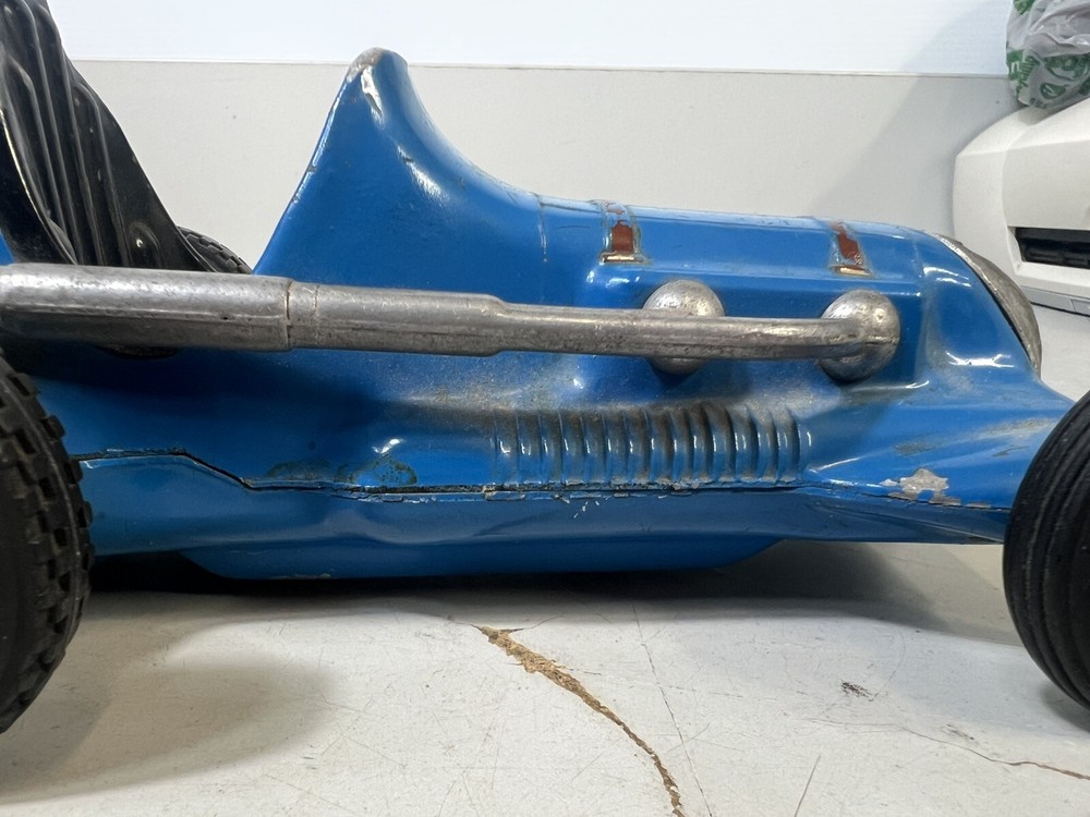 Vintage Ray Cox Thimble Drome Champion Tether Car Blue #20 No Engine