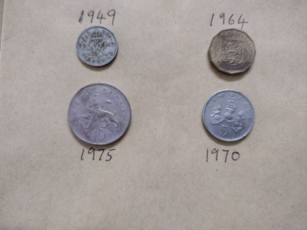 Selection of 4 UK coins