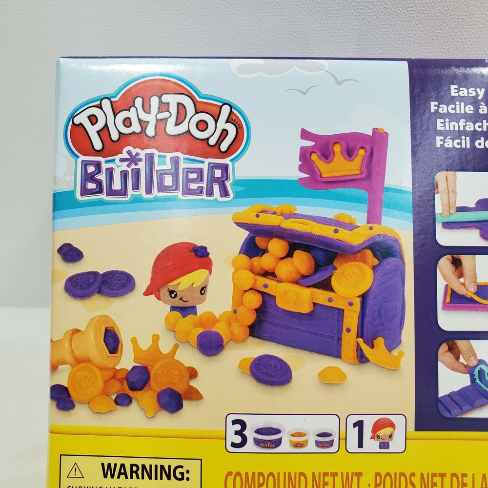 Play Doh Builder Treasure Chest Kit New 5+