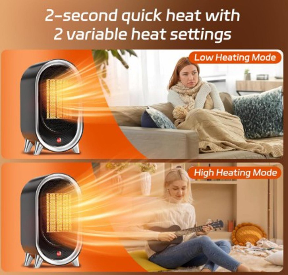 Quick Warming Space Heater, 900W