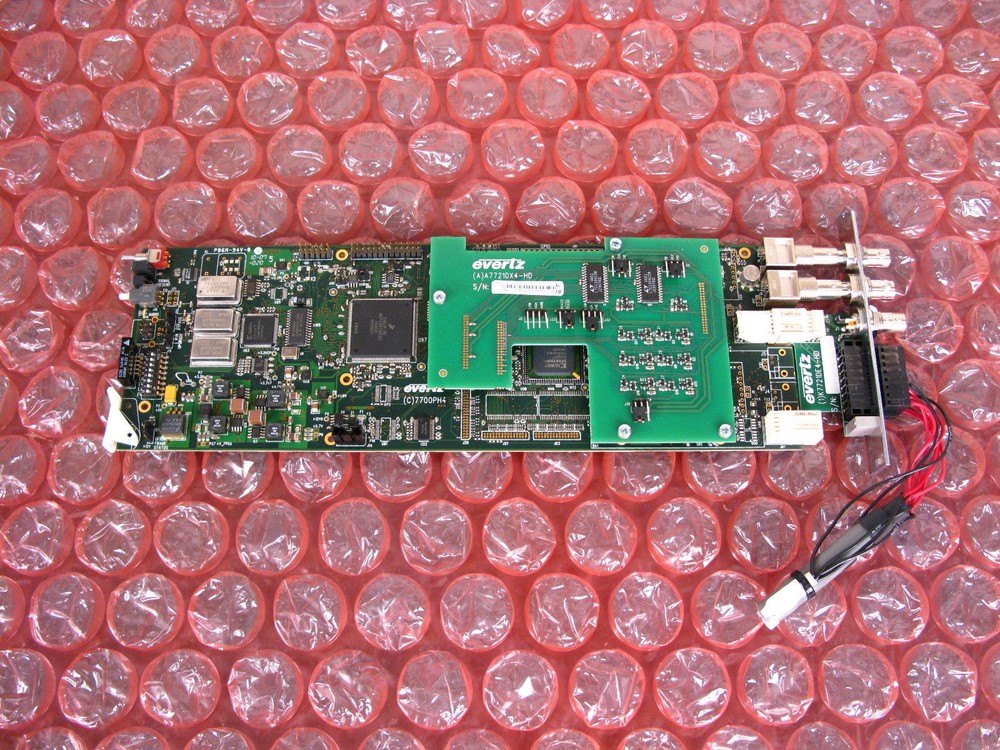 EVERTZ 7721DE4-HD + GPI BOARD WITH BACK PLANE