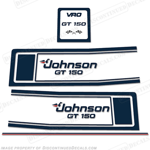 Fits Johnson 1988 - 1990 GT 150hp Decals