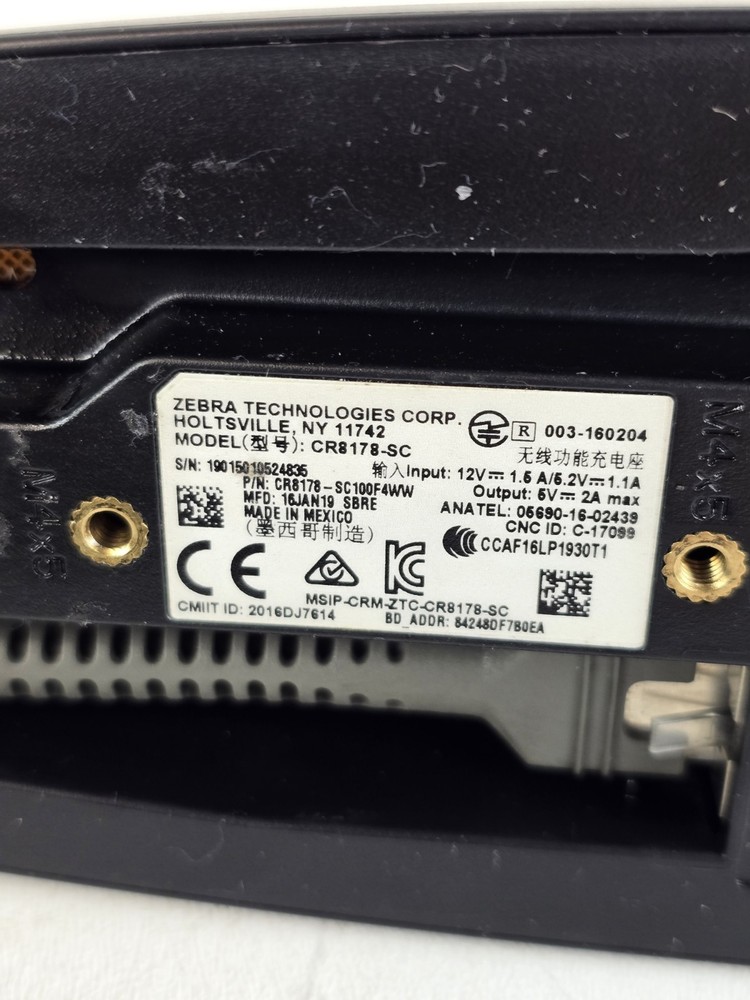 ZEBRA DS8178 Wireless Bar Code Scanner + CR8178-SC Charging Cradle + USB