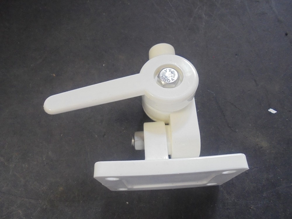 ANTENNA 2 WAY RATCHET MOUNT WHITE BASIC NYLON VHF GPS MOUNT