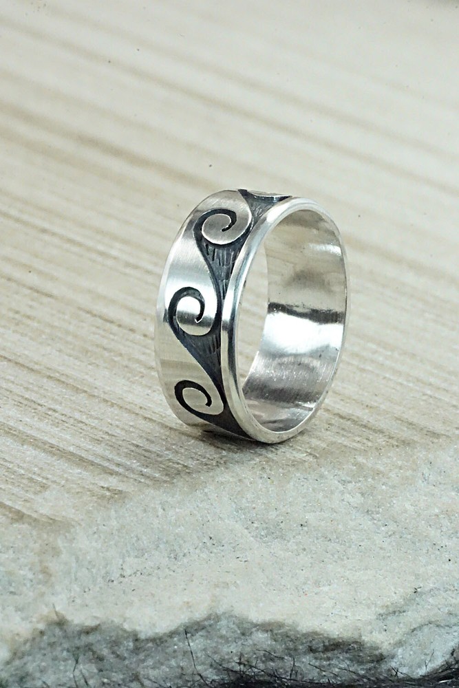 Sterling Silver Ring - Timothy Mowa - Size 12.25