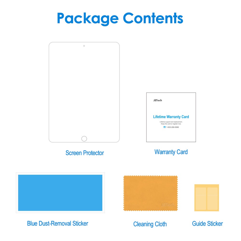 JETech Screen Protector for iPad mini 5/4 (2019/2015 Model), 1-Pack