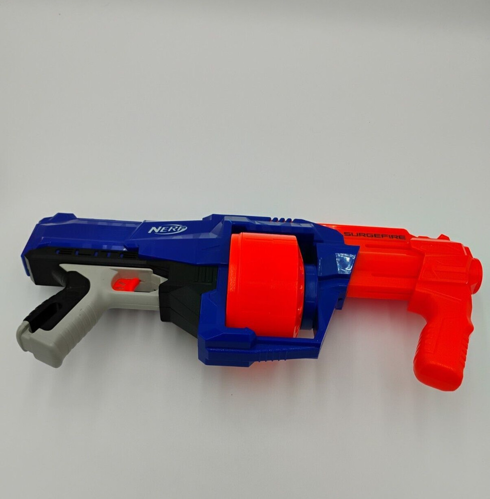 Nerf Elite Surgefire Rotating Drum Blue Orange Tested No darts