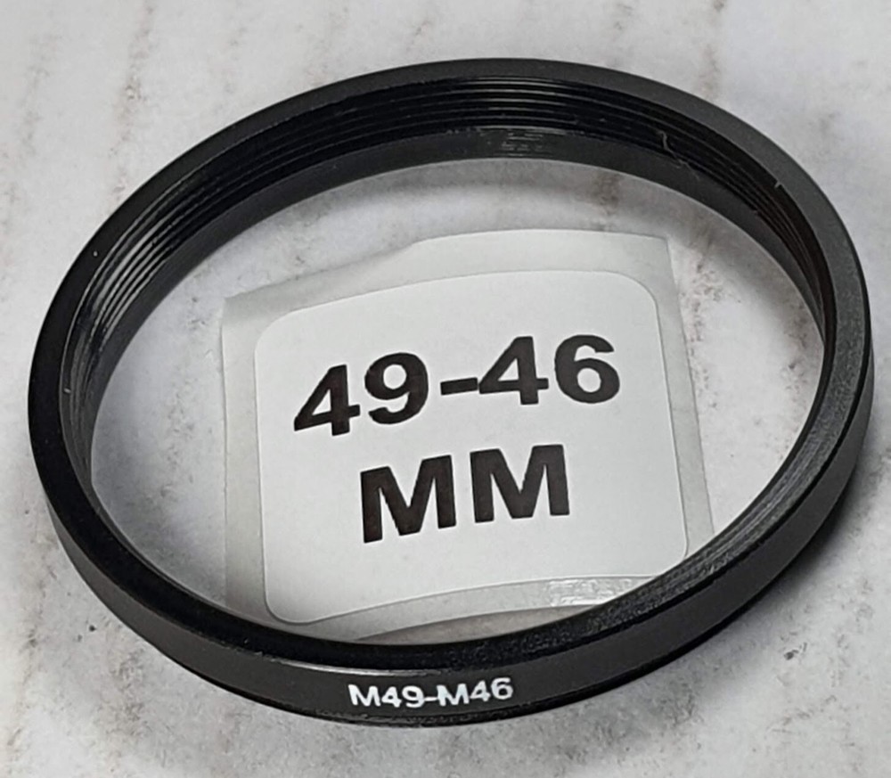 49-46mm Step-Down Lens Filter Adapter Ring 49 mm to 46mm 49mm-46mm E-49-E46