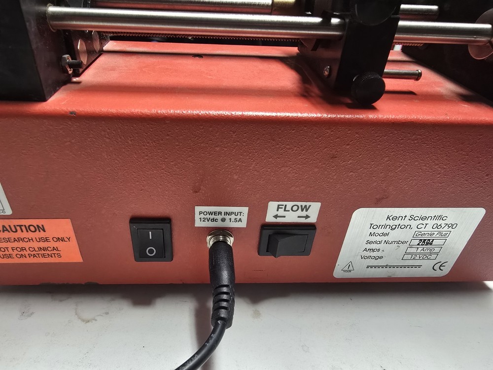 Kent Scientific Genie Plus Syringe Pump Working.