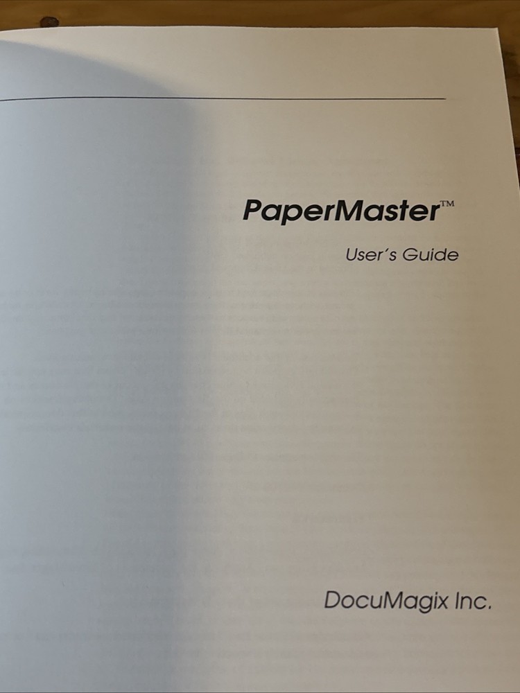 Documagix PaperMaster Windows User Guide Manual