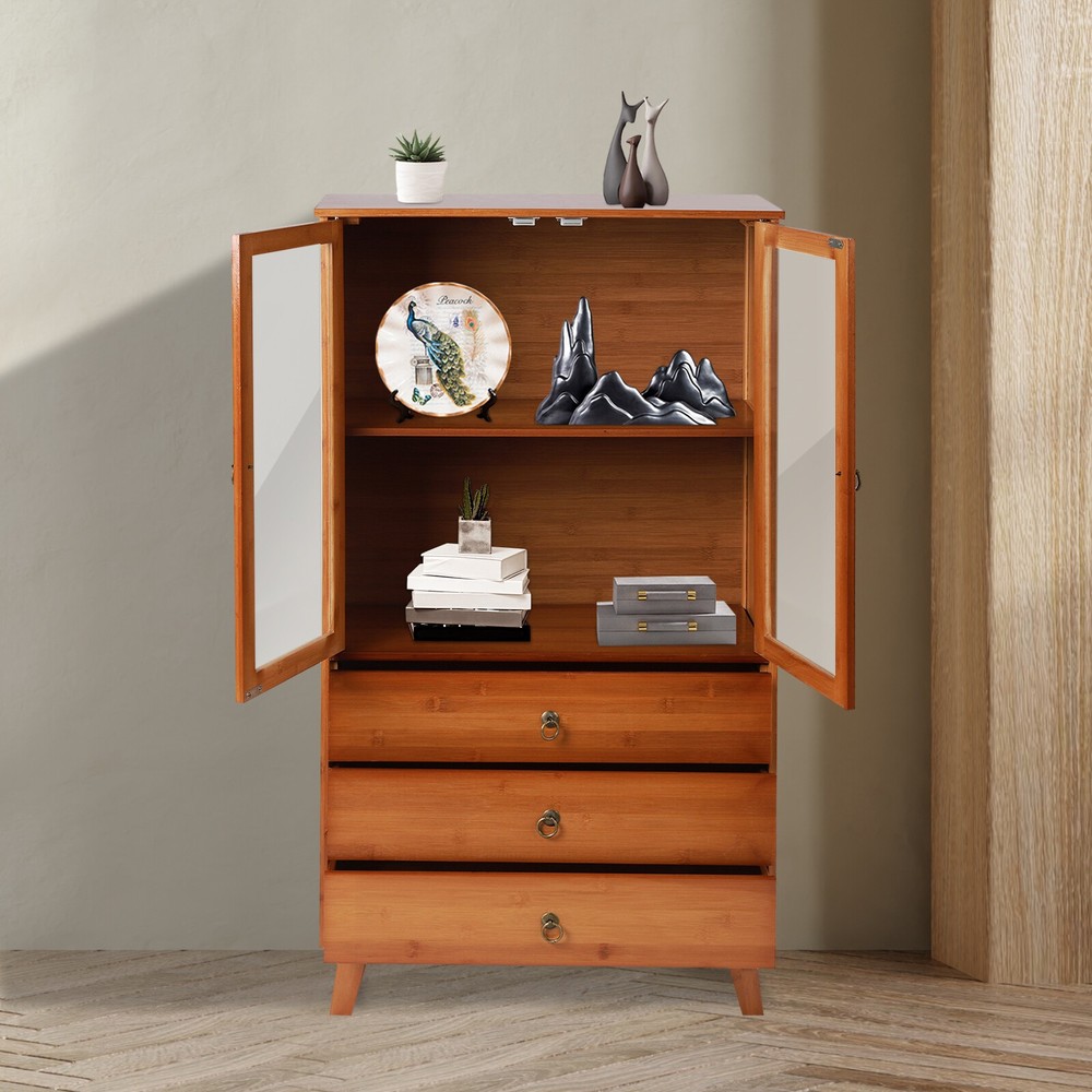 Accent Storage Cabinet with 2 Doors Buffet & Sideboard Decorative Cabinet