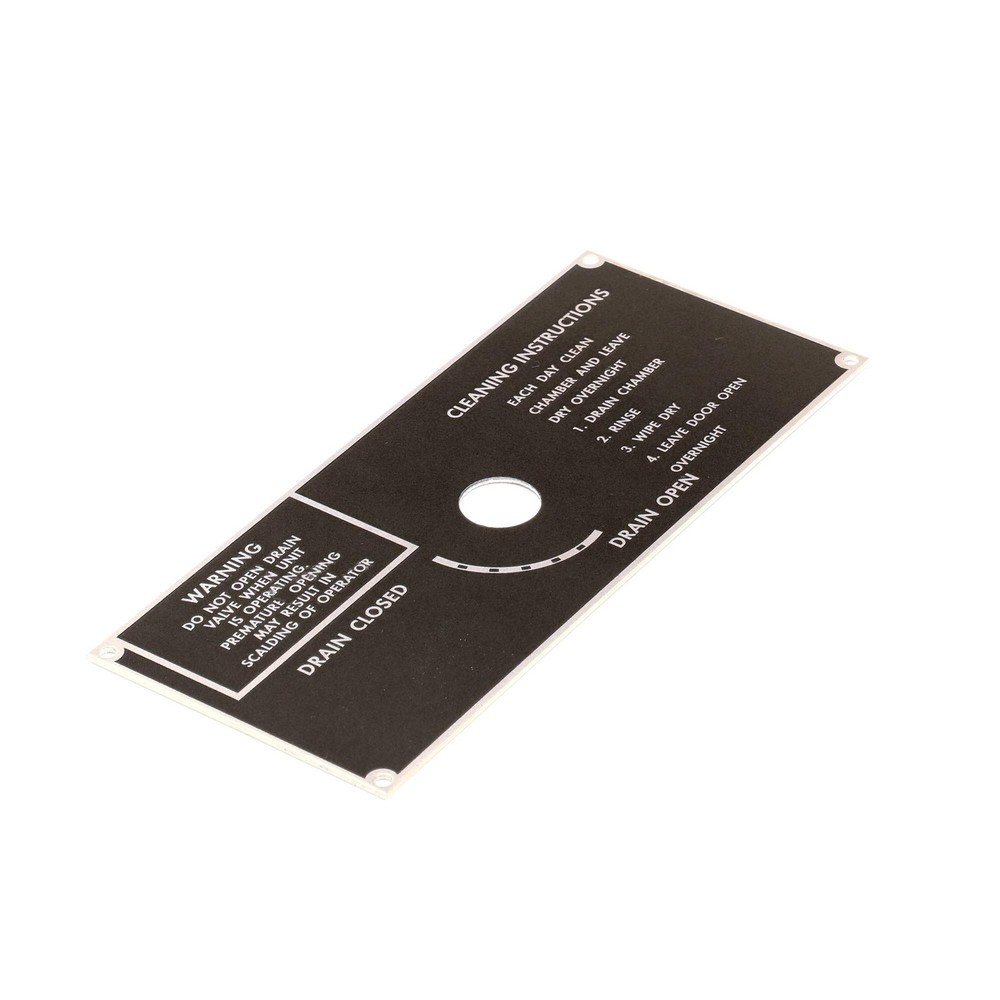 PLATE, DRAIN PANEL CLEAN INSTR 10-5938 - Genuine OEM Replacement Part