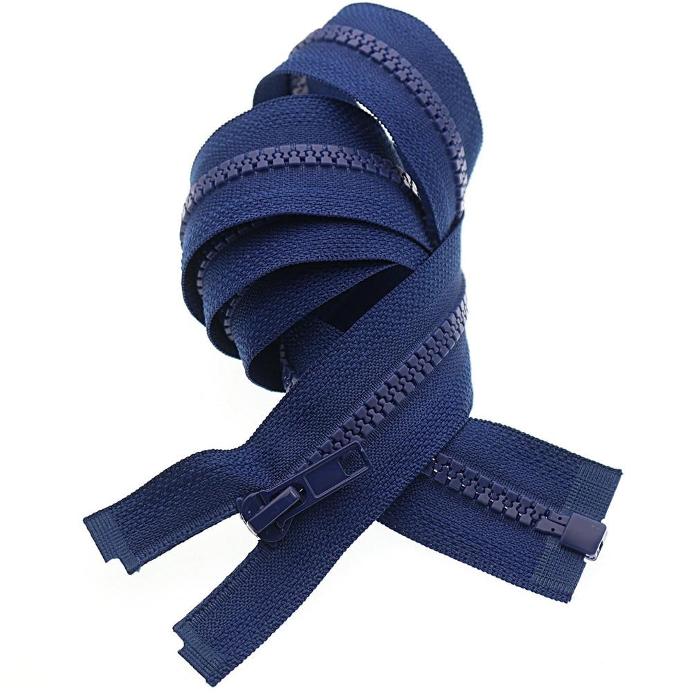 2 Pcs 5 24 Inch Separating Jacket Zippers Plastic Bulk Coats Sewing Navy