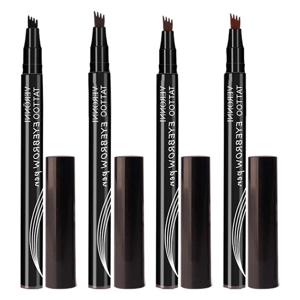 4 Points Eyebrow Tattoo Pen Waterproof Fork Tip Patented Microblading Makeup Ink