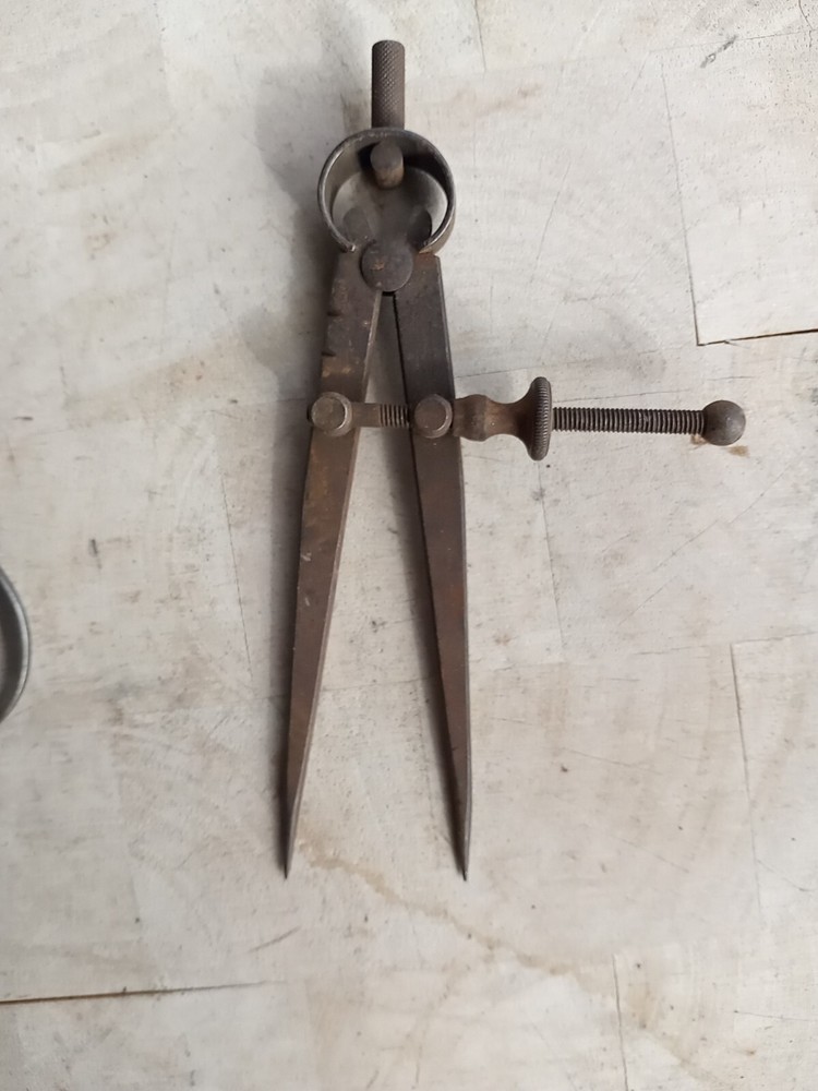 Vtg 4 Starrett Spring Type Outside/Inside Caliper/Divider Quick Spring Nut