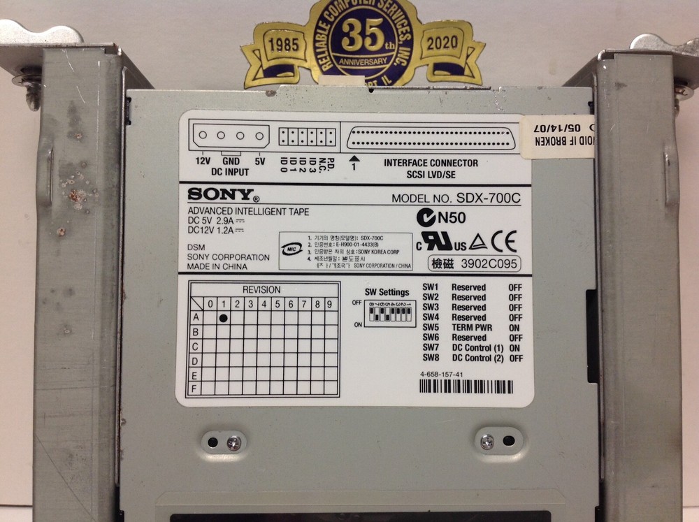 Sony SDX-700C Tape Drive