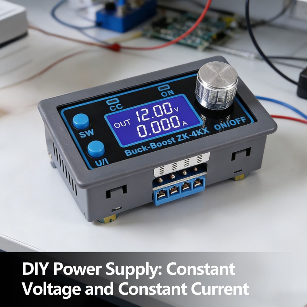 DC Adjustable Step Up Down Buck Boost Power Supply Voltage Regulator LCD Module