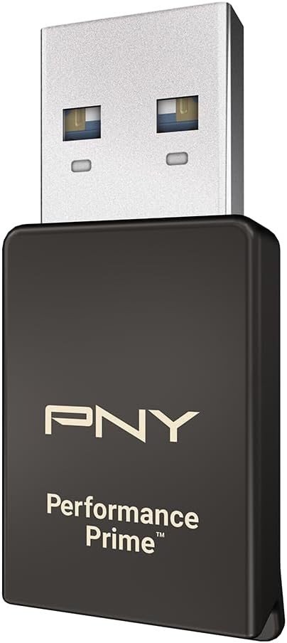 PNY Performance Prime™ USB 3.2 Gen 1 microSD Flash Memory Card Reader, Gray