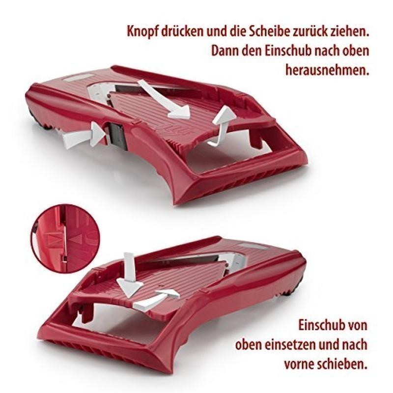 Vegetable Slicer Set W/ Interchangeable Blades Easy Cutting Hand Wash Only