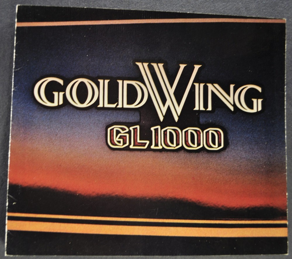 1978 Honda GL1000 Gold Wing Motorcycle Brochure Folder Excellent Original 78