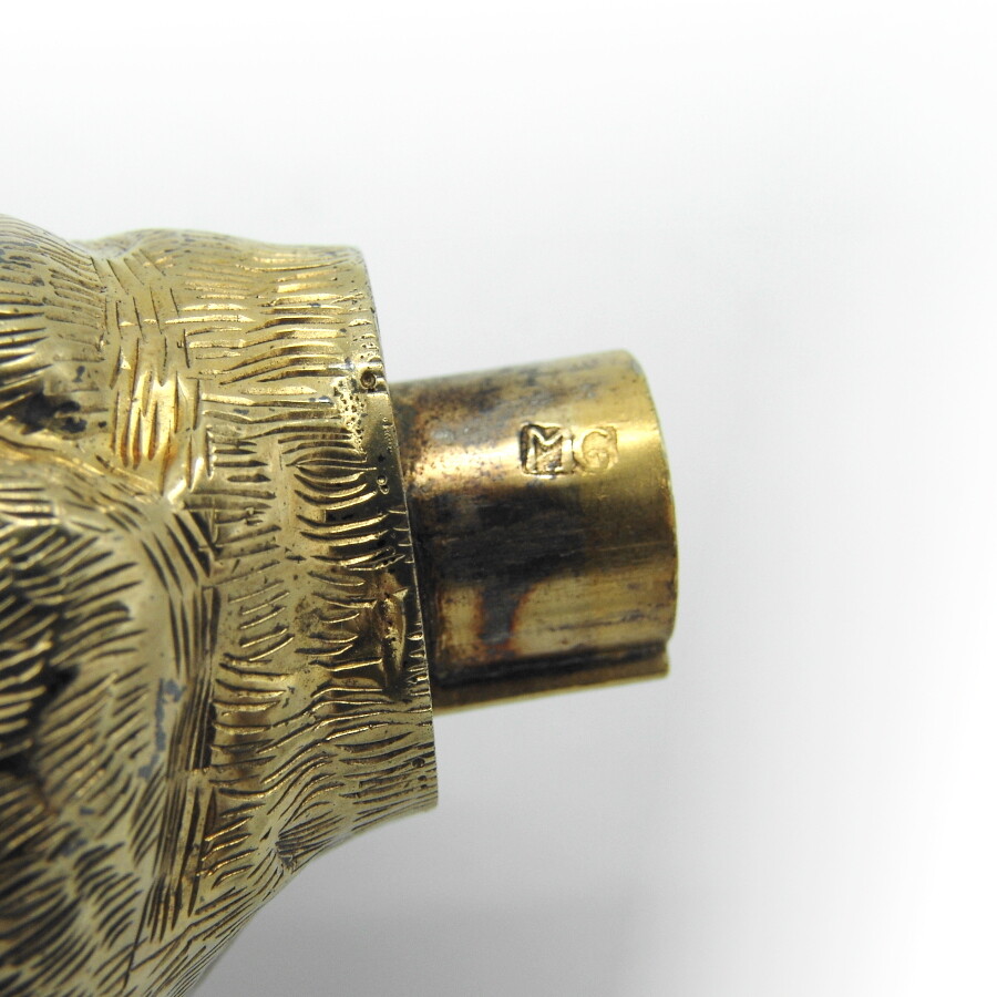 Bird Form Etrog Box Hanau German Silver Gilt
