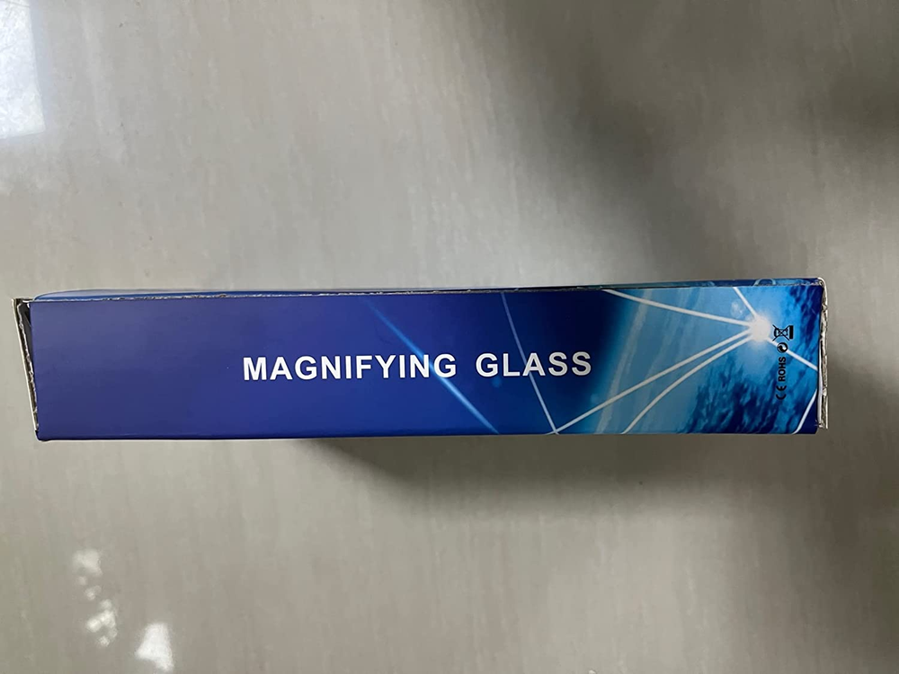 Magnifying Glass with Light, 10X Lighted Large Handheld Reading Magnifier