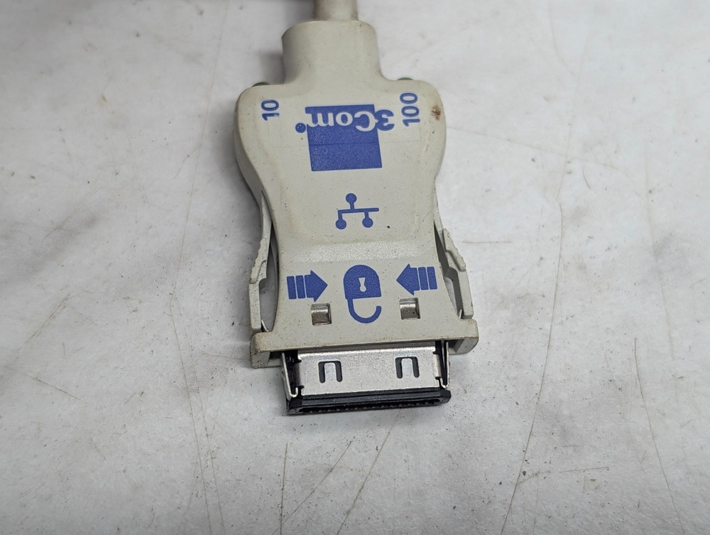 3Com 10/100 Network Interface Dongle Cable Proprietary to RJ45 Adapter