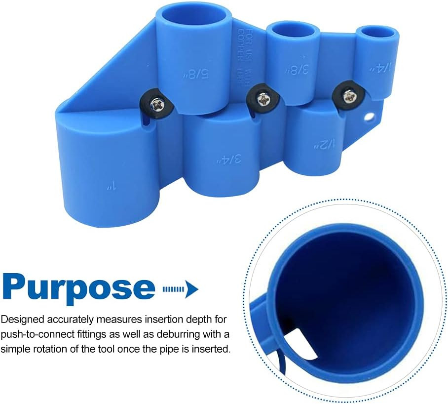 Deburring Depth Tool, Deburring Pipe, Chamfering Removal Tool, Copper Pipe Accur