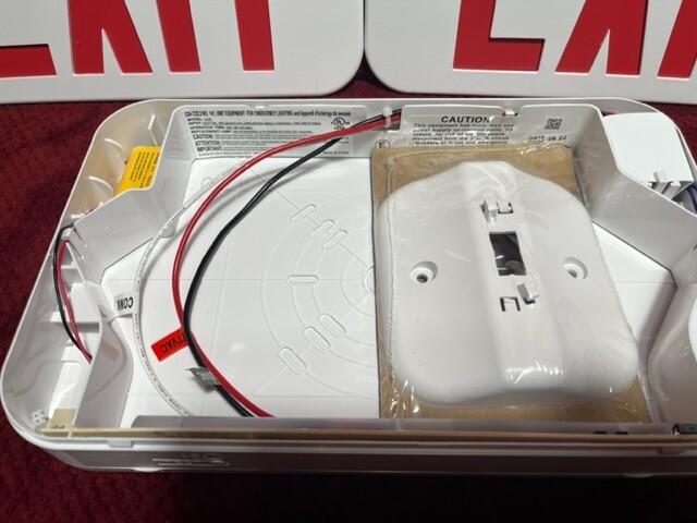 HUBBELL Illuminated Exit Signs - Emergency / Exit Sign, LED Series CE Open Box