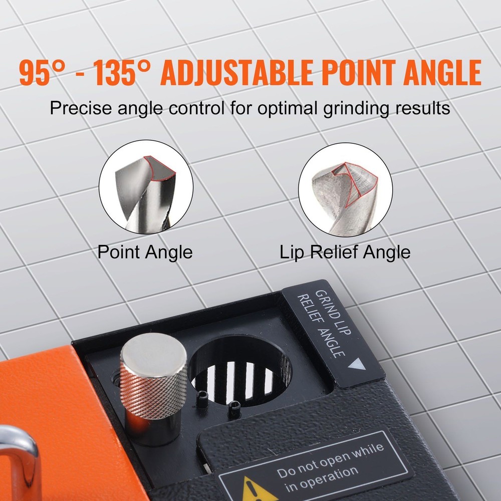 3-13mm Drill Bit Sharpener Grinder with 11 Collets & Precision Adjustment