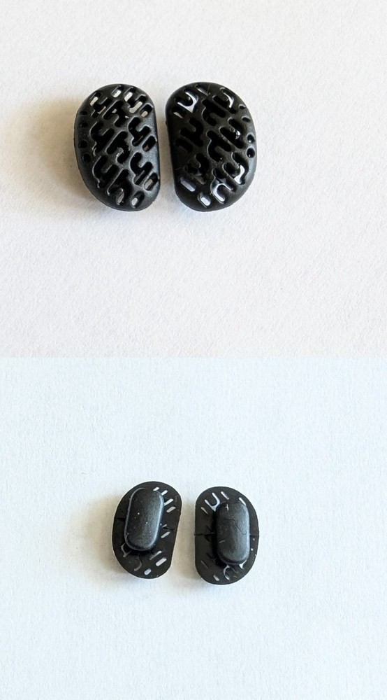2 pairs Eyeglass NOSE PADS High Quality SILICONE  -push on