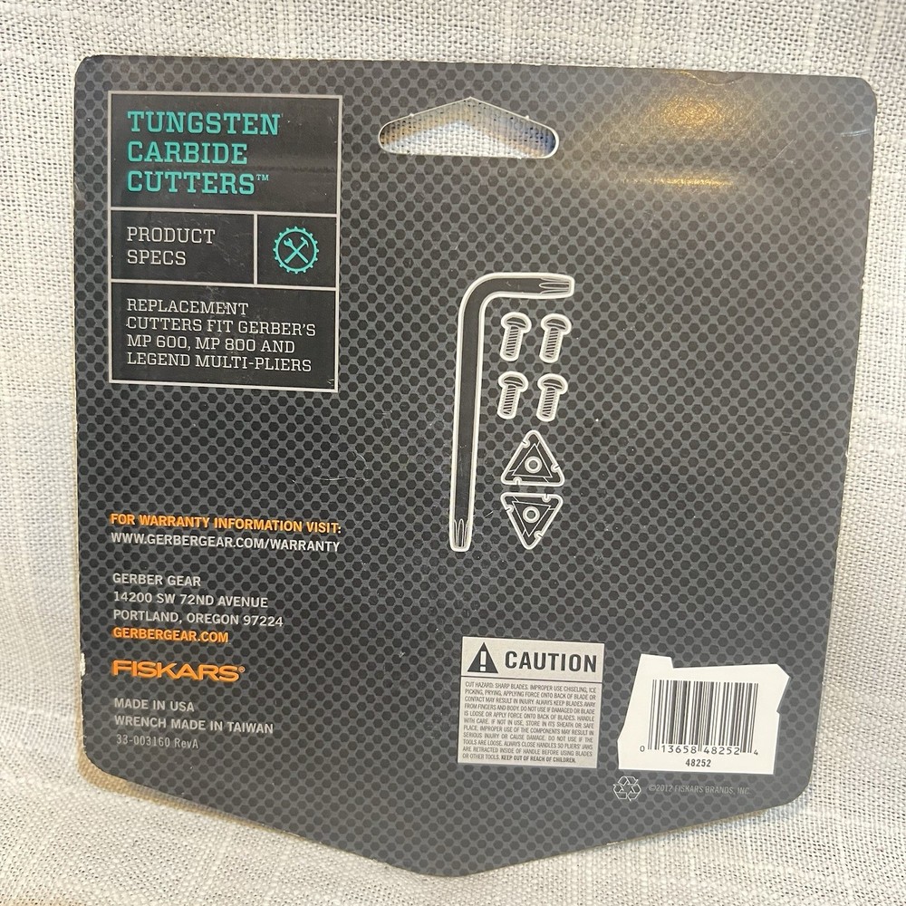 Gerber Tungsten Carbide Cutter Replacement Kit For Gerber MP600, MP800